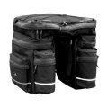 LONGUS Bag TRIPLE on carrier 42.5L black + rain cover