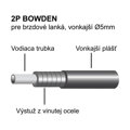 LONGUS Bowden brake 2P OEM teflon black package /50m