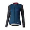 SHIMANO Jersey women's KAEDE PRINTED LONG blue