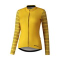 SHIMANO Jersey women's KAEDE PRINTED LONG yellow