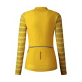 SHIMANO Jersey women's KAEDE PRINTED LONG yellow