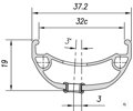 MACH1 Rim TRUCKY 32 27.5 32H black