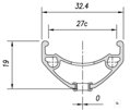 MACH1 Rim CROSS-R 27 29 32H black