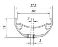 MACH1 Rim TRUCKY 32 29 32H black