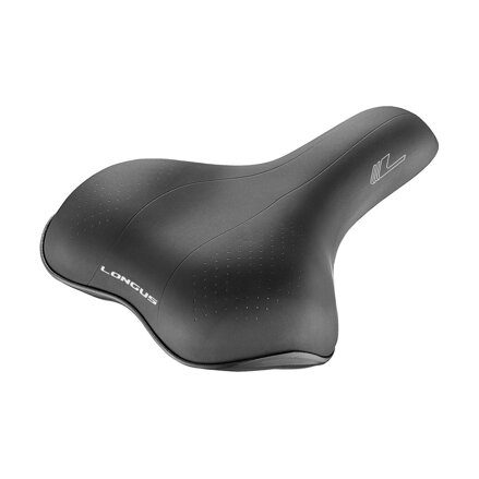 LONGUS Saddle NAUDO black Trekking/City wider