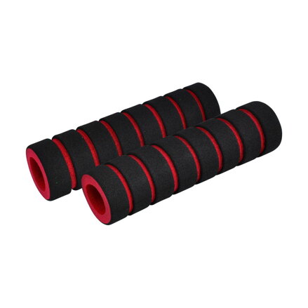 LONGUS Grips FOUMY black/red, foam
