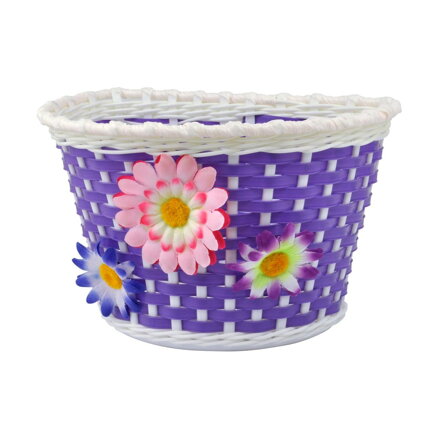LONGUS Basket GIRL on handlebars plastic children's purple