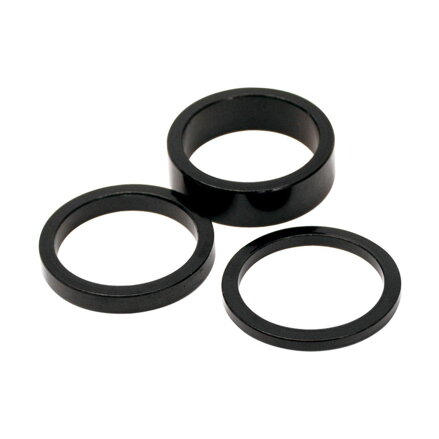 LONGUS Spacer Al for stem 28.6/10 black /10pcs