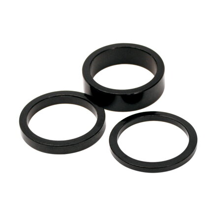 LONGUS Spacer Al for stem 28.6/3 black /10pcs