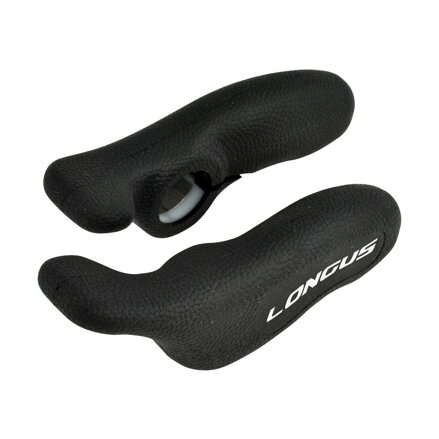 LONGUS Bar Ends RUBYGRIP black anatomical