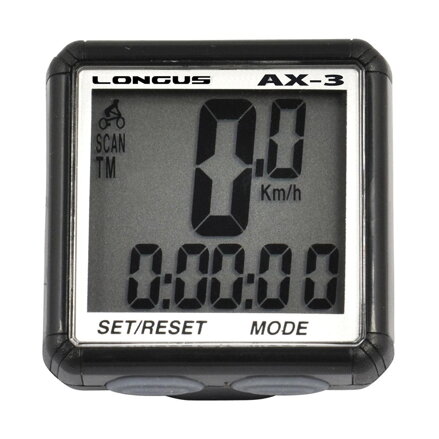 LONGUS Cycle computer AX-3 13f black