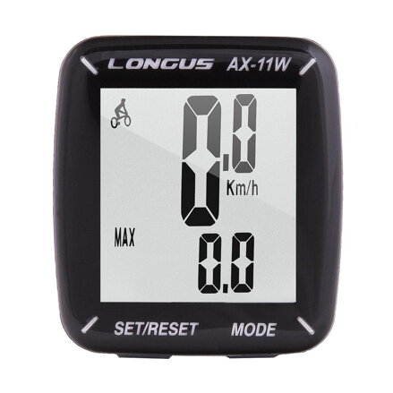 LONGUS Cycle Computer AX-11W 11f black