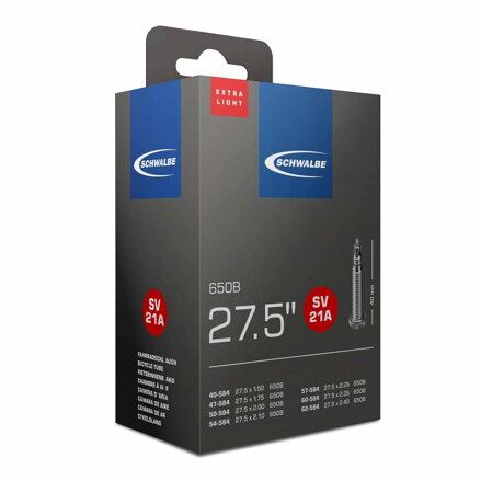 SCHWALBE Tube SV21A 27.5x1.50/2.40 FV 40mm (40/62-584) 135g exlight