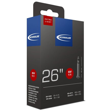 SCHWALBE Tube SV11 26x1.00 40mm (20/25-559/571) 60g exlight