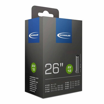 SCHWALBE Tube AV12 26x1 1/8-1.75 40mm (32/47-559/597) 140g