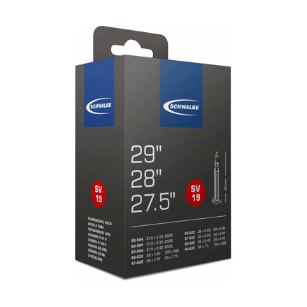 SCHWALBE Tube SV19 27.5x2.00/2.35 29x1.75/2.40 FV 40mm (40/62-584/635) 220g