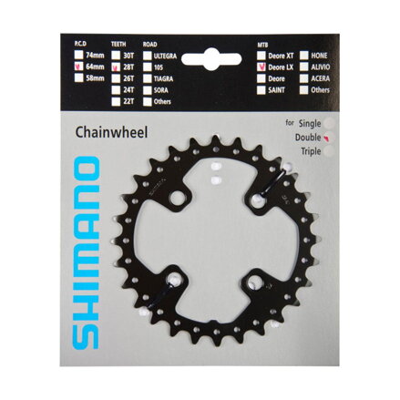 SHIMANO Chainring 28 teeth FC-M675 SLX 64mm