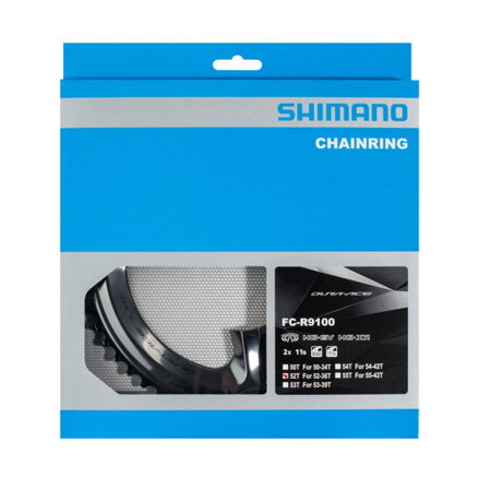 SHIMANO Chainring 53 teeth FC-R9100 Dura Ace black 110mm