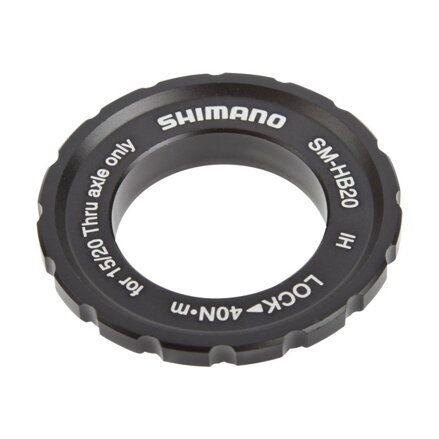 SHIMANO Nut SM-HB20 Centerlock for solid axle 15/20mm