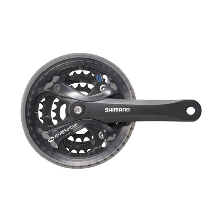 SHIMANO Crankset Acera FC-M361 175mm 42/32/22 teeth 7/8-speed black with cover for square taper