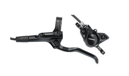 SHIMANO Brake hydr. E-MT200 front black Post Mount 1000mm hose + pads B05S