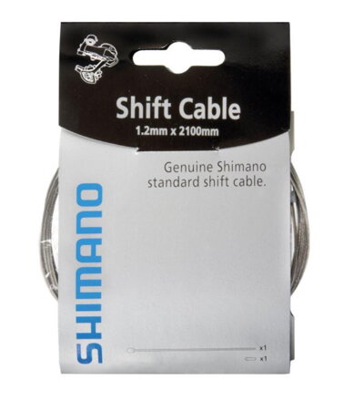 SHIMANO Shifting cable 1.2x2100mm + end cap (pack of 10pcs, price for 10pcs)