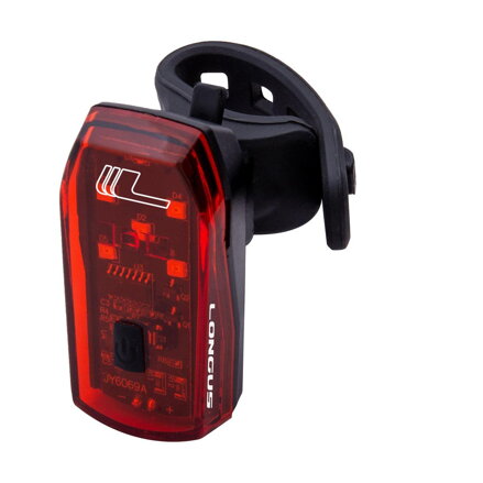 LONGUS Light BRAKE 5LED rear 1f + brake, black