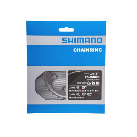 SHIMANO Chainring 28 teeth FC-M8000 XT 38/28 teeth black 64mm