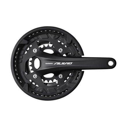 SHIMANO Crankset Alivio FC-T4060 175mm 44/32/22 teeth 9-speed black with cover two-piece without bearing