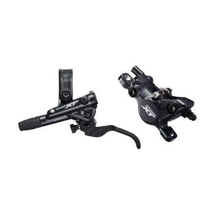 SHIMANO Brake hydr. XT I-M8100 front black Post Mount 1000mm hose + pads G05A