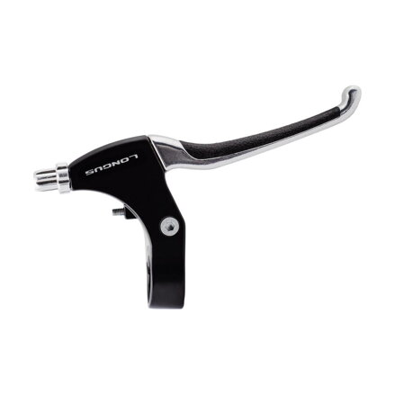 LONGUS Brake levers AL RUBBER V-Brake 3 fingers black pair