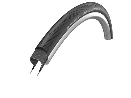 SCHWALBE Tire LUGANO II ENDURANCE (25-622) 700x25C Active 50EPI 490g Black