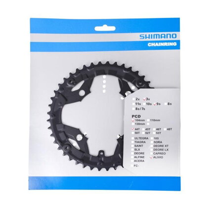 SHIMANO Chainring 44 teeth FC-T4010 Alivio 9-speed black 104mm