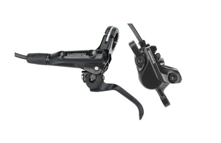 SHIMANO Brake hydr. E-MT501 BL-MT501/BR-MT520 rear black Post Mount 1700mm hose + pads D03S