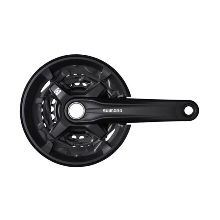 SHIMANO Crankset Altus FC-MT210 175mm 40/30/22 9-speed black with cover two-piece without bearing
