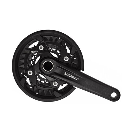 SHIMANO Crankset FC-MT500 175mm 40/30/22 teeth 10-speed two-piece black without cover