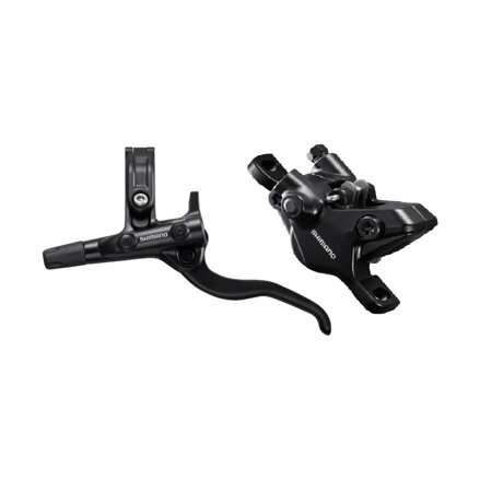 SHIMANO Brake hydr. E-MT410 BL-M4100/BR-MT410 front black Post Mount 1000mm hose + pads B05S