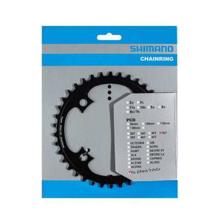 SHIMANO Chainring 38 teeth 11-speed without 4-arm adapter for STEPS E8000