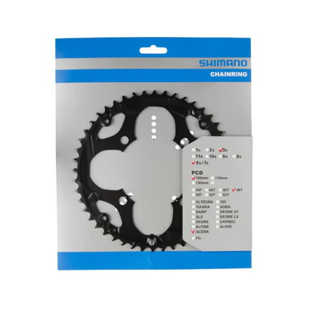 SHIMANO Chainring 48 teeth FC-M361 black 104mm