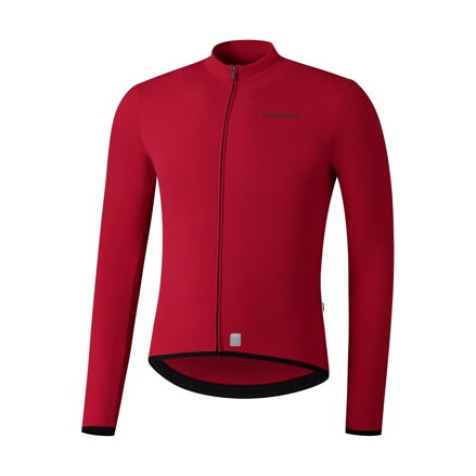 SHIMANO Jersey VERTEX THERMAL LONG red