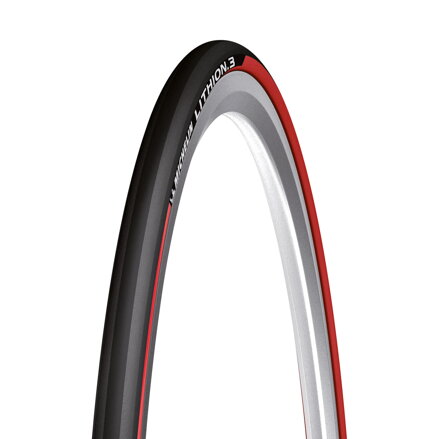MICHELIN Tire LITHION3 700x23C (23-622) 60TPI 225g red stripe foldable