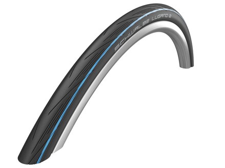 SCHWALBE Tire LUGANO II (25-622) 700x25C Active 50EPI K-Guard 365g Blue stripe