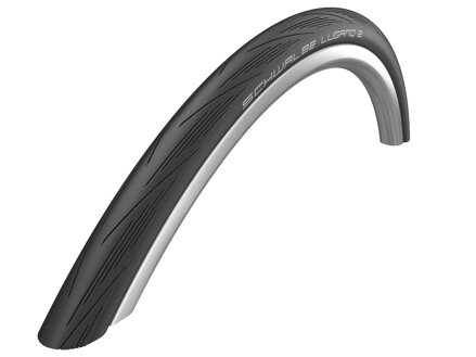 SCHWALBE Tire LUGANO II (25-622) 700x25C Active 50EPI K-Guard 330g Black