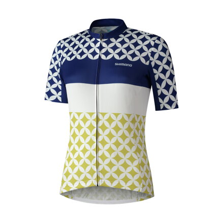 SHIMANO Women's jersey MIZUKI white/navy