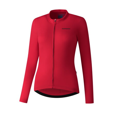 SHIMANO Women's jersey KAEDE THERMAL LONG red