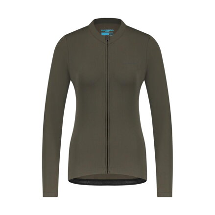 SHIMANO Jersey women's KAEDE THERMAL LONG green