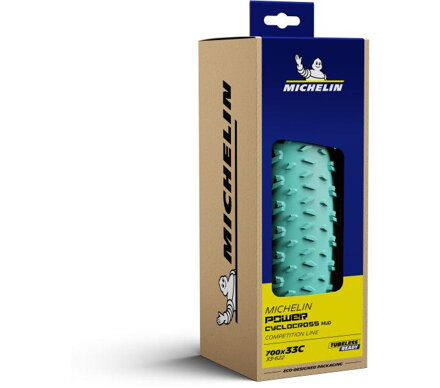 MICHELIN Tire POWER Cyclocross MUD 700x33C (33-622) 390g 3x120TPI TLR black/green