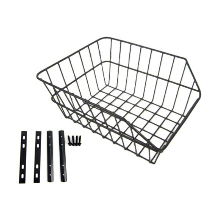 LONGUS Basket CUBBY for carrier steel wire black