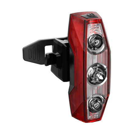 LONGUS Light SHIP rear 5LED 5f USB, 50lm, black