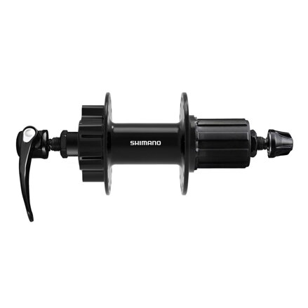 SHIMANO Rear hub FH-QB400 36 holes Q.R. 8/9/10-speed black 6 holes disc.